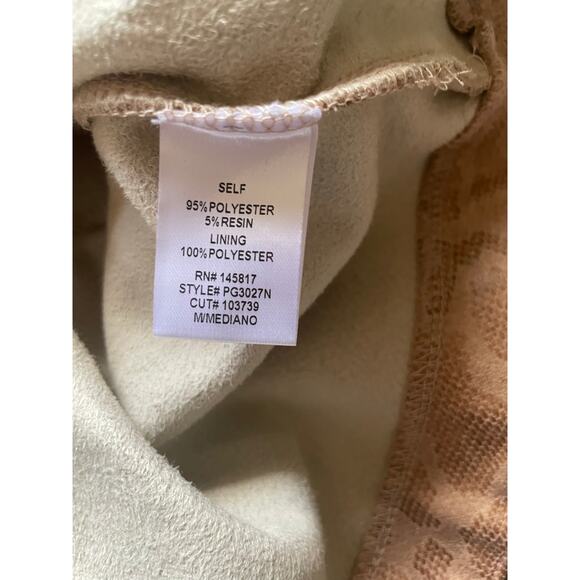 Privy Womens/Teen Ruffled Peplum Shaket Faux Pink Suede Snakeskin Size Medium - Picture 7 of 10